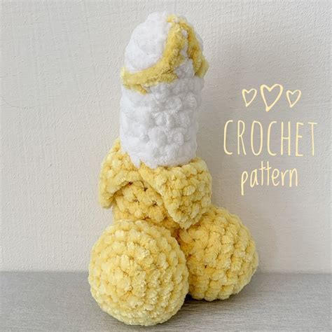 Easy Crochet Pattern Pdf Amigurumi Funny Plush Toy Dick Ban Inspire