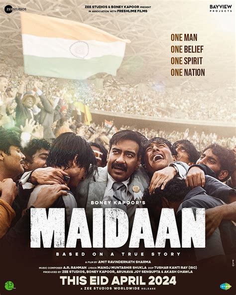 Ajay Devgan Shared The Poster Of Maidan अजय देवगन ने शेयर किया मैदान का नया पोस्टर फुटबॉल