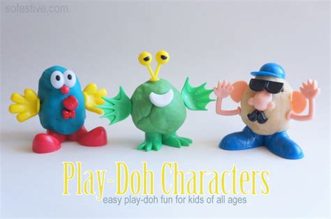 Play Doh Characters For National Play Doh Day So Festive