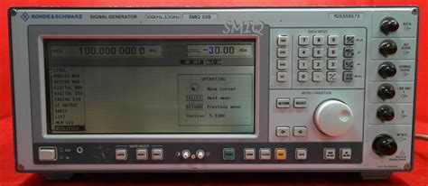 SMIQ03S Rohde And Schwarz Alltest Instruments