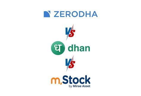 M Stock Vs Dhan Vs Zerodha Charges Brokerage Review AMC Which