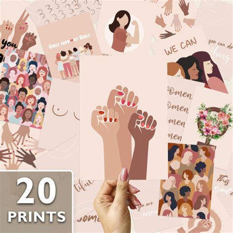 set feminist posters feminist gallery wall set collage kit feminist