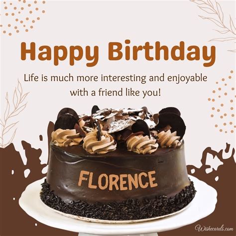 Happy Birthday Florence Images And Funny Cards