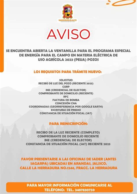 Atento Aviso San Miguel El Alto Jalisco