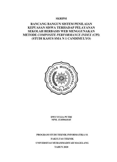 Skripsi Rancang Bangun Sistem Penilaian Kepuasan Siswa Terhadap