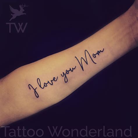 I Love You Mom Tattoo | Mom tattoos, Tattoos, Love yourself tattoo