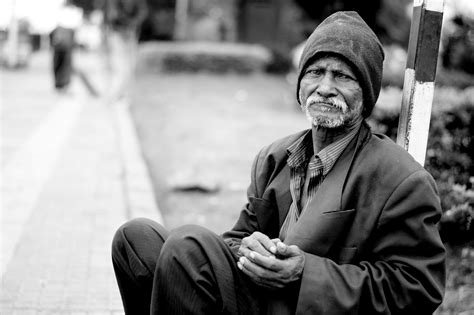 Old Man Homeless Monochrome Free Photo On Pixabay