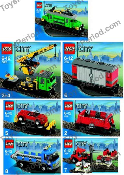 LEGO 7898 Cargo Train Deluxe Instructions and Parts List