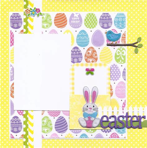 Scrapbook Pages Scrapbooking Ideas Scrapbook Layouts Easter Photos