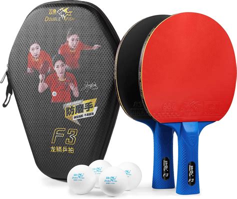 Double Fish Outdoor 2 Player Table Tennis Setittf Approved Rubber Ping