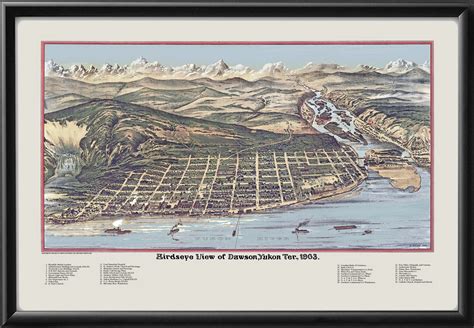 Dawson City, Yukon, Canada 1903 | Vintage City Maps