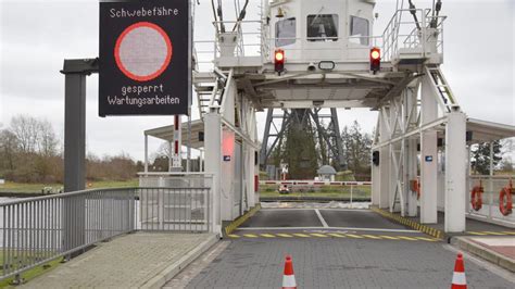 NOK in Rendsburg Schwebefähre fällt auf unbestimmte Zeit aus SHZ