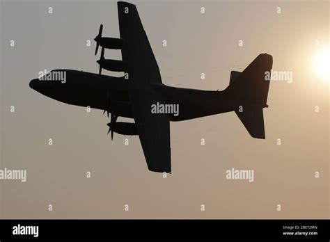 C130 silhouette Stock Photo - Alamy