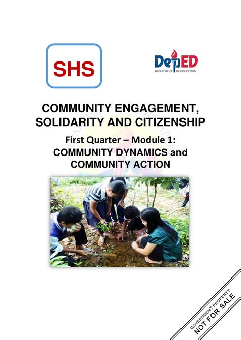 CESC Module 1 - NOTES - COMMUNITY ENGAGEMENT, SOLIDARITY AND