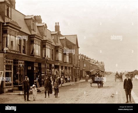 Cleveleys Victoria Road Early 1900s Stock Photo Alamy