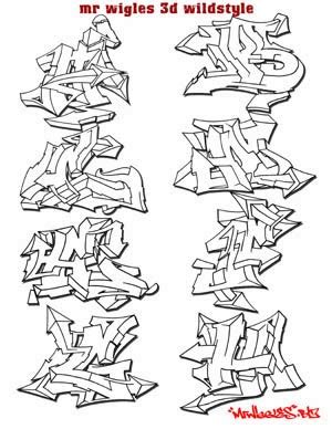 Graffiti Creator Styles: 3D Graffiti Alphabet