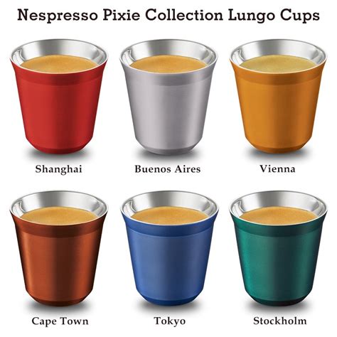 Jual Nespresso Pixie Collection Lungo Cups Stainless Steel Drinkware