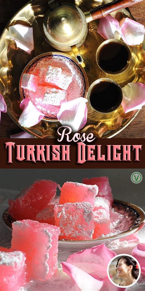 Traditional Rose Turkish Delight Recipe, Vegan - SunnysideHanne