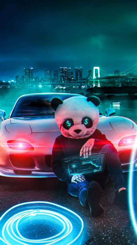 1920x1080px, 1080P free download | Panda, 3d, animation, bear, car ...