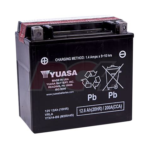 Bateria Yuasa YTX14 BS RC4