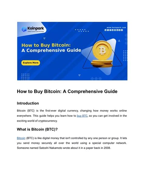 Ppt How To Buy Bitcoin A Comprehensive Guide Powerpoint Presentation