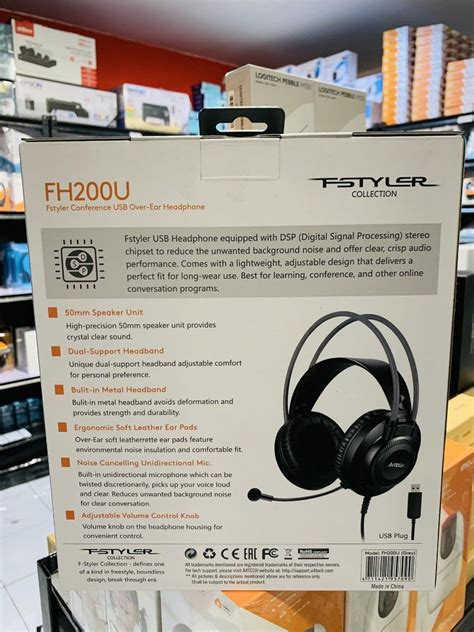 A4Tech Fstyler FH200U Conference Over-Ear Headphone with Noise ...