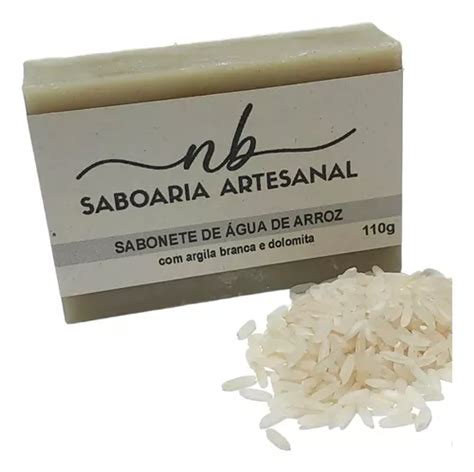 Sabonete Gua De Arroz Dolomita Argila Branca Para O Rosto Mercadolivre