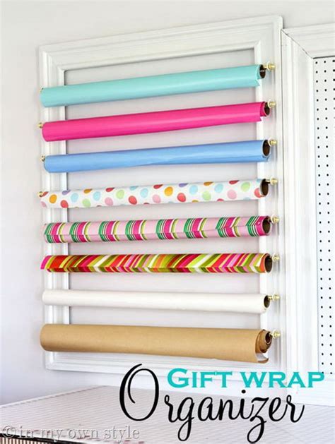 Creative Wrapping Paper Storage Ideas Hative