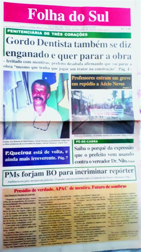 BLOG DO PAULÃO DO JORNAL FOLHA DO SUL MG O GORDO DENTISTA A