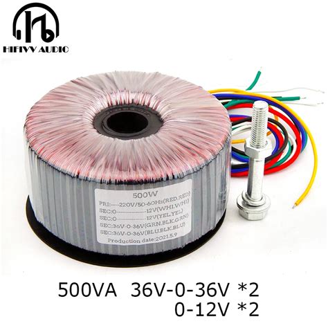 500w Toroidal Core Transformer Of Pure Copper Enamel Wire For Audio