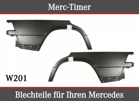 SEITENTEIL HINTEN PAAR Reparaturblech Set Mercedes 190 W201 1982 93