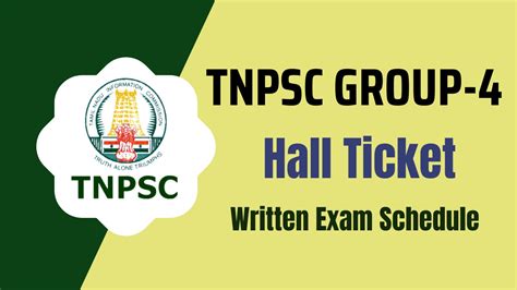 TNPSC Group 4 Hall Ticket 2024, Written Exam Date Notice Released