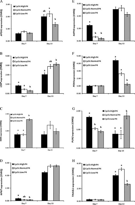 Qpcr Analysis Of Candidate Genes In The Endometrium Significantly