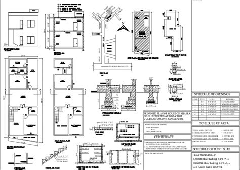 RCC Foundation Detail Layout Of House In Dwg AutoCAD File This File