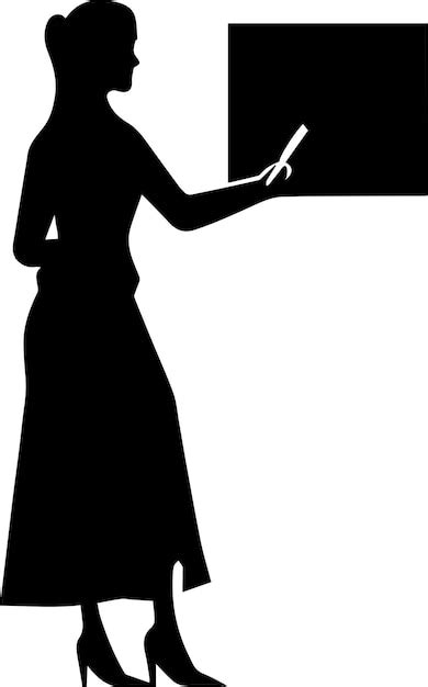 Premium Vector Female Teacher Vector Silhouette 21