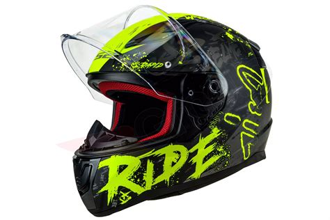 Kask Motocyklowy Integralny Ls Ff Rapid Naughty Matt Black H V