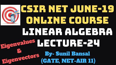 Online Course Csir Net Mathematical Science Linear Algebra By