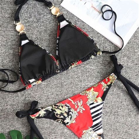 Bikini Swimsuit Polyester Sexy Beach Swimwear TD Mercado