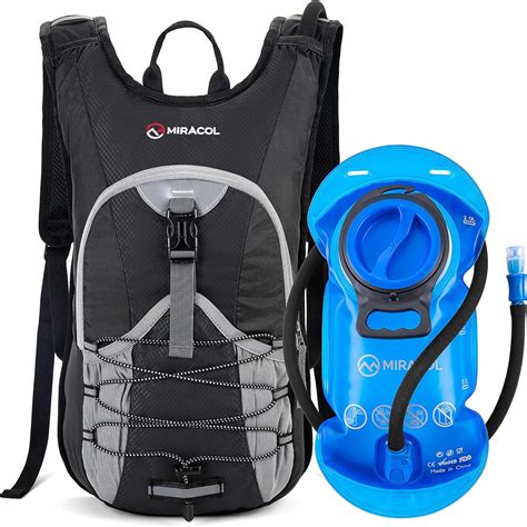 MIRACOL Hydration Backpack With 2L BPA Free Water Bladder Lightweight