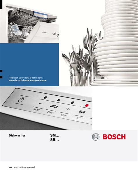 Bosch 800 Series Dishwasher Manual