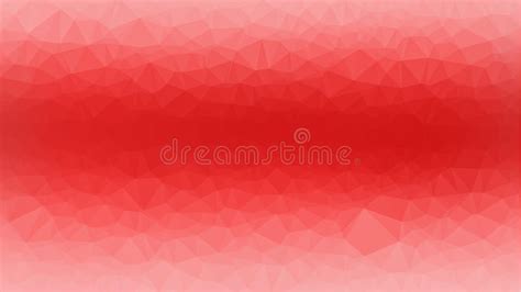 Red Abstract Geometric Rumpled Triangular Low Poly Style Illustration