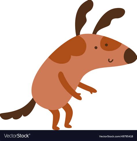 Funny dog character Royalty Free Vector Image - VectorStock