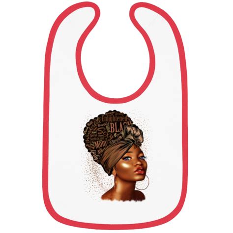 Black Mom Queen Afro African Juneteenth Black History Month Bibs Sold