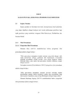 BAB II KAJIAN PUSTAKA KERANGKA PEMIKIRAN DAN Bab Ii Kajian Pustaka