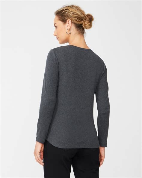 Long Sleeve Scoop Neck Tee Chicos Off The Rack Chicos Outlet