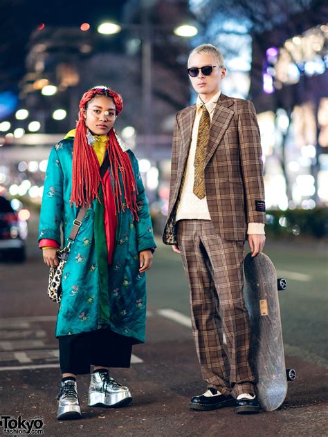 Eclectic Tokyo Street Styles W Skateboard S Plaid Suit Christian