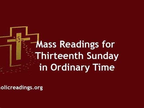 Nd July Catholic Daily Readings