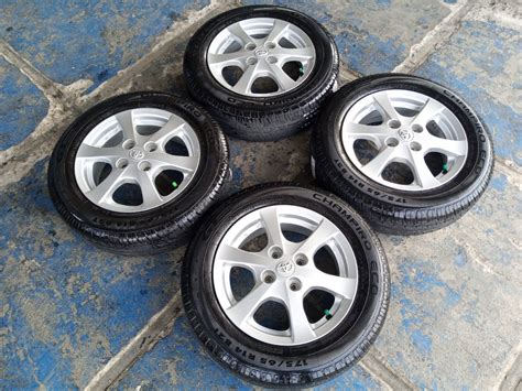 Jual Velg Murah Bekas Mobl Agya Ring 14x5 Pcd 4x100 Seken Plus Ban 175