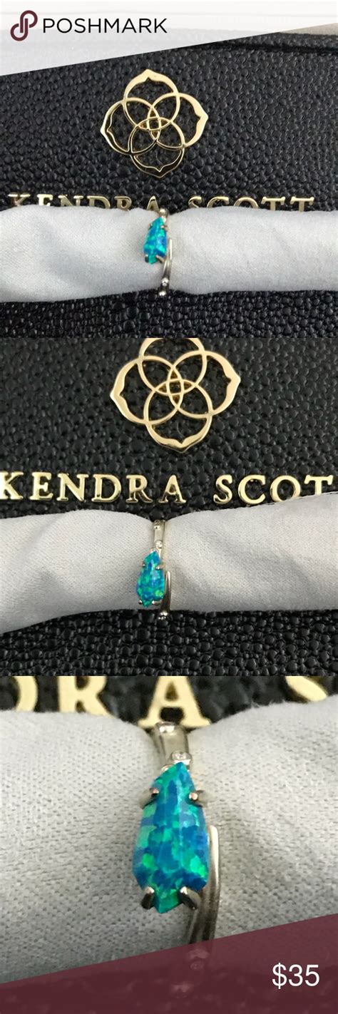 Kendra Scott Julia Ring Aqua Kyocera Opal Kyocera Opal Kendra Scott