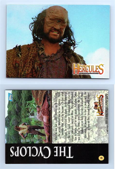 The Cyclops Hercules The Legendary Journeys Topps Trading Card